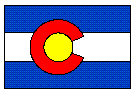 Colorado Flag, Link to Colorado's Home Page