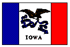 Iowa Flag, Link to Iowa's Home Page