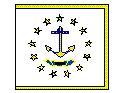 Rhode Island Flag, Link to Rhode Island's Home Page