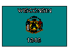 Wisconsin Flag, Link to Wisconsin's Home Page