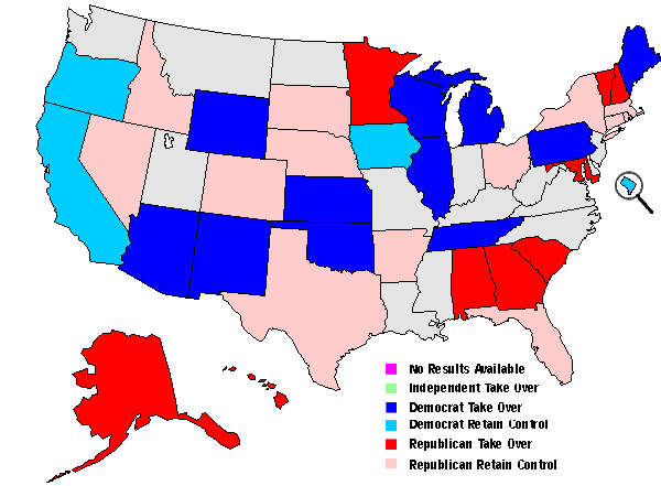 No Gubernatorial Election in Clear States
