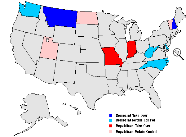 No Gubernatorial Election in Clear States